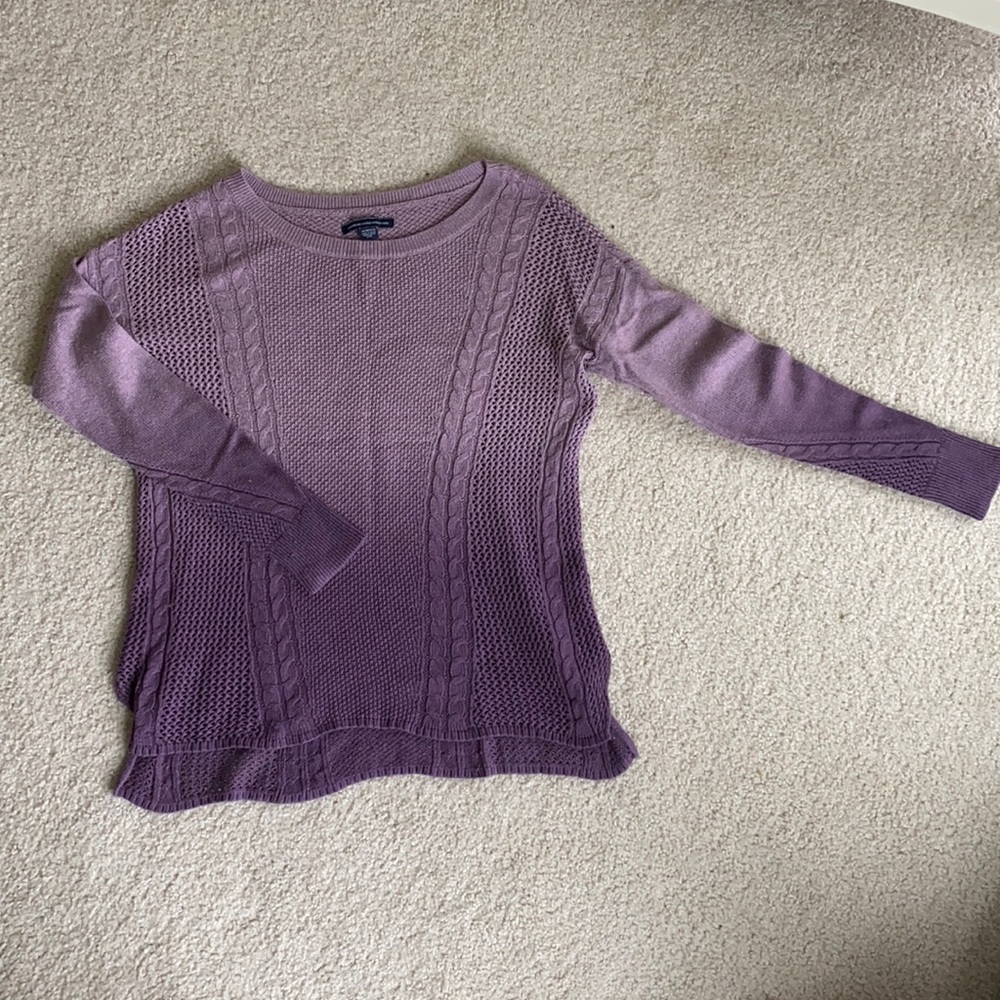 OMBRÉ AMERICAN EAGLE KNIT TOP